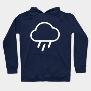 Minimal rain cloud weather Hoodie